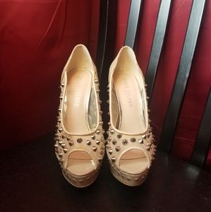 🥿*2/$15* 👠 Nude Open Toe Stilettos